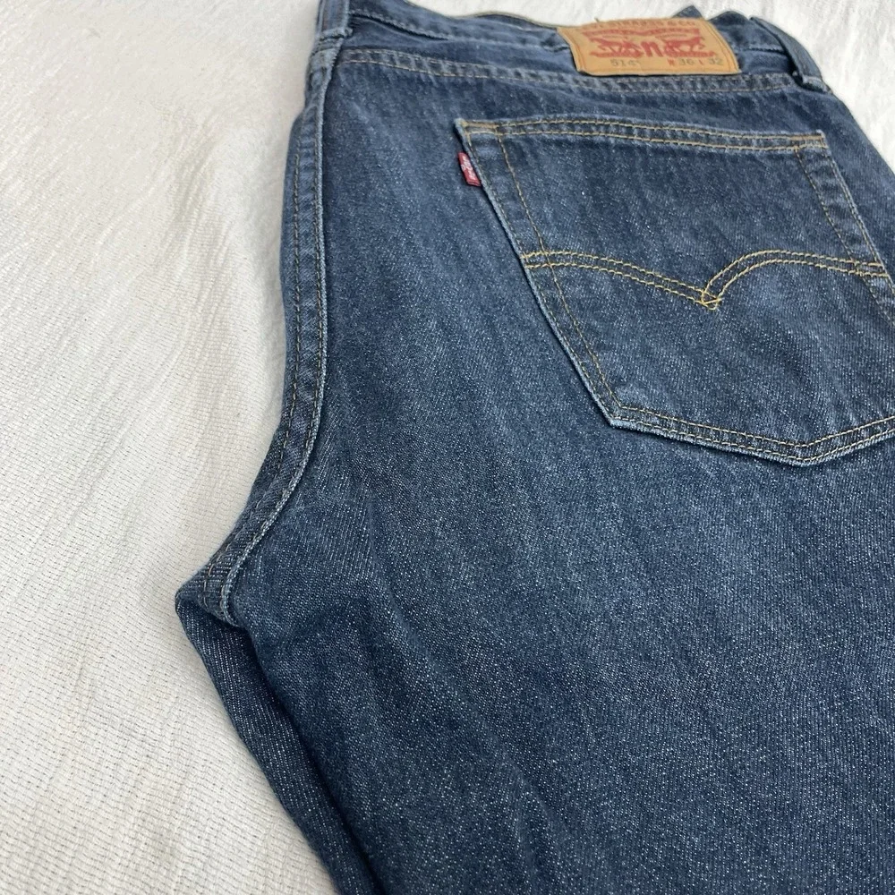 LEVI'S JEANS Mens 36x30 (fit) 514 Levi Strauss Medium‎ Wash 100% Cotton Straight
